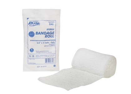 Gauze Bandage Fluff Bandage Roll Dukal™ Cotton 6 .. .  .  
